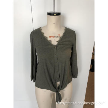 V-neck with long sleeves